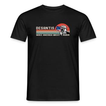 Ron DeSantis 2024 - Make America Florida, États-Unis - T-shirt homme - noir - Devant - AI Model Male 178 light (178cm)