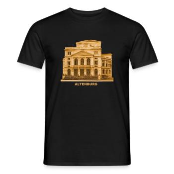 Altenburg Theater Thüringen Skatstadt - Männer T-Shirt - Schwarz - Vorne - AI Model Male 178 light (178cm)