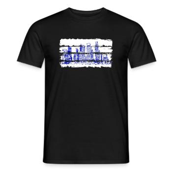 Ville usa illinois america travel états-unis - T-shirt homme - noir - Devant - AI Model Male 178 light (178cm)