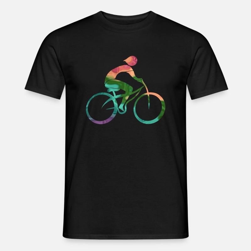 Radfahrer - Männer T-Shirt - Schwarz