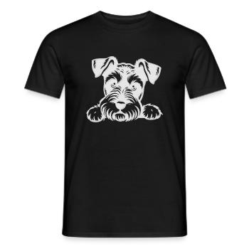 Chien chiot chien mignon Corgi aquarelle Art Cartoon Wof - T-shirt homme - noir - Devant - AI Model Male 178 light (178cm)