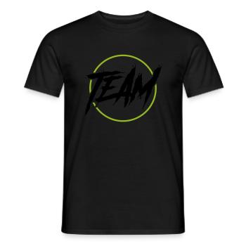 Cercle d’équipe - T-shirt homme - noir - Devant - AI Model Male 178 light (178cm)