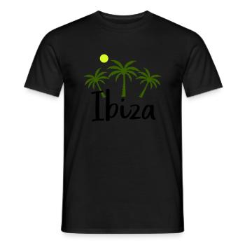 Ibiza - T-shirt homme - noir - Devant - AI Model Male 178 light (178cm)