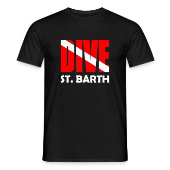 Dive St. Barth Karibik Caribbean West Indies - Männer T-Shirt - Schwarz - Vorne - AI Model Male 178 light (178cm)