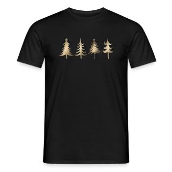 Sapin - T-shirt homme - noir - Devant - AI Model Male 178 light (178cm)