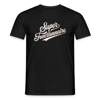 Super fonctionnaire - T-shirt homme - noir - Devant - AI Model Male 178 light (178cm)