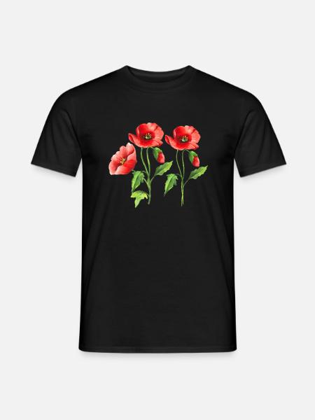 Fleur - T-shirt homme - noir