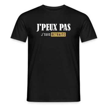 I Can't Humor T-Shirt I'm Retired - Men's T-Shirt - black - Front - AI Model Male 178 light (178cm)