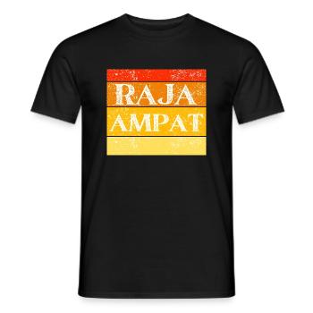 Beauty of Raja Ampat - Men's T-Shirt - black - Front - AI Model Male 178 light (178cm)