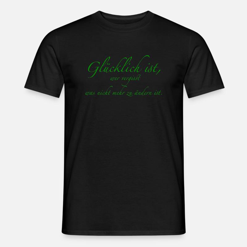 felice - T-shirt uomo - nero