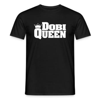 DOBI QUEEN Doberman Doberman - Men's T-Shirt - black - Front - AI Model Male 178 light (178cm)