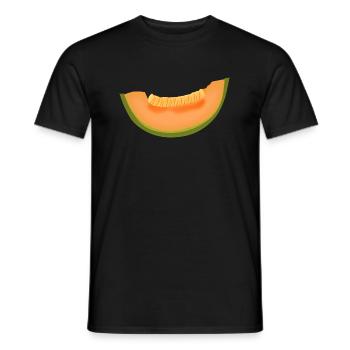 water melon watermelon veggie fruits7 - Men's T-Shirt - black - Front - AI Model Male 178 light (178cm)