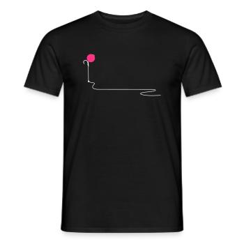 Fluo Pop Up - Men's T-Shirt - black - Front - AI Model Male 178 light (178cm)