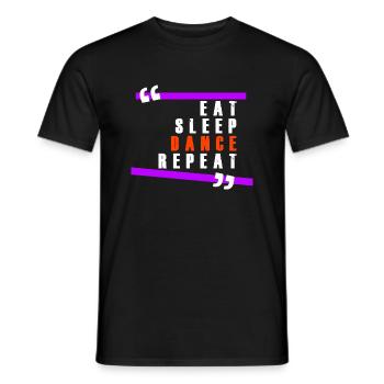 Tanzen Shirt • Tänzer HipHop • Geschenk - Männer T-Shirt - Schwarz - Vorne - AI Model Male 178 light (178cm)