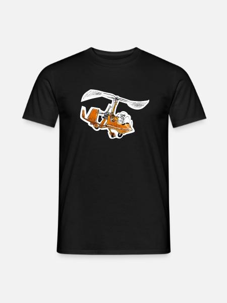 Gyrocopter Gyroplane Ultralight - Men's T-Shirt - black