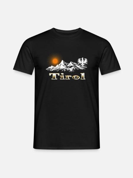 Tyrolean mountains - Men's T-Shirt - black