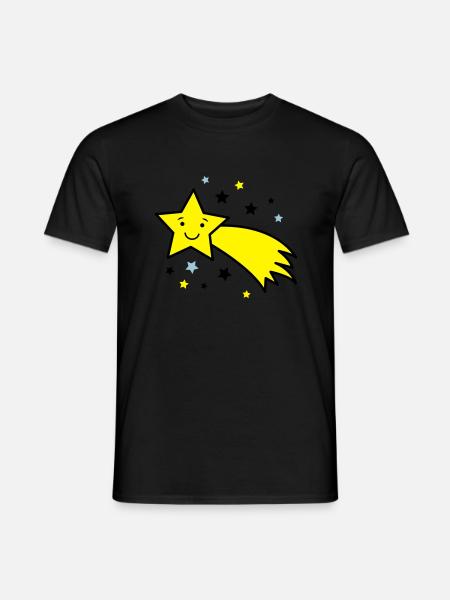 sternschnuppe_03 - Men's T-Shirt - black