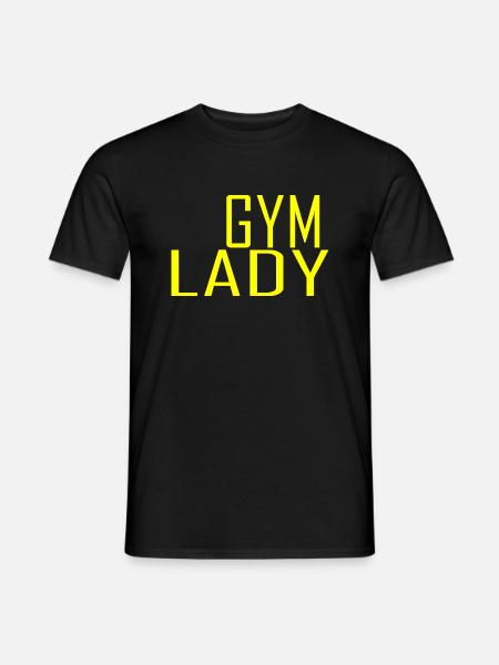Gym Lady - Männer T-Shirt - Schwarz