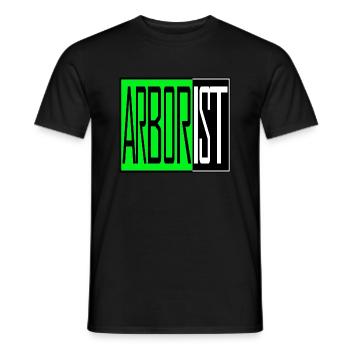 Arborist - Men's T-Shirt - black - Front - AI Model Male 178 light (178cm)