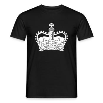 Krone gold Symbol Held Geburtstag Geschenk Sieger - Männer T-Shirt - Schwarz - Vorne - AI Model Male 178 light (178cm)