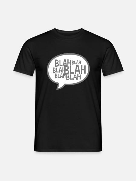 Speech bubble comic blah - Men's T-Shirt - black