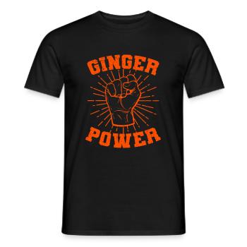 Rousse Ginger disant drôle de cadeau - T-shirt homme - noir - Devant - AI Model Male 178 light (178cm)