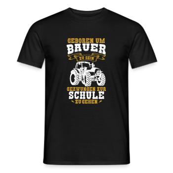 Tracteur agricole disant cadeau - T-shirt homme - noir - Devant - AI Model Male 178 light (178cm)