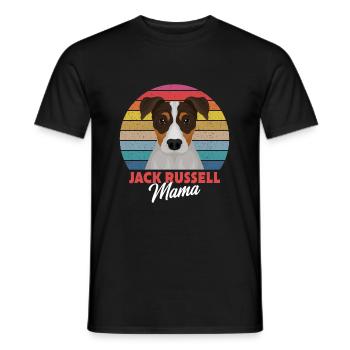 Jack Russell Mama - Jack Russell Terrier - T-shirt homme - noir - Devant - AI Model Male 178 light (178cm)