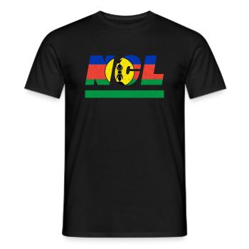 NCL Flagge Fahne Neukaledonien Geschenkidee insel - Männer T-Shirt - Schwarz - Vorne - AI Model Male 178 light (178cm)