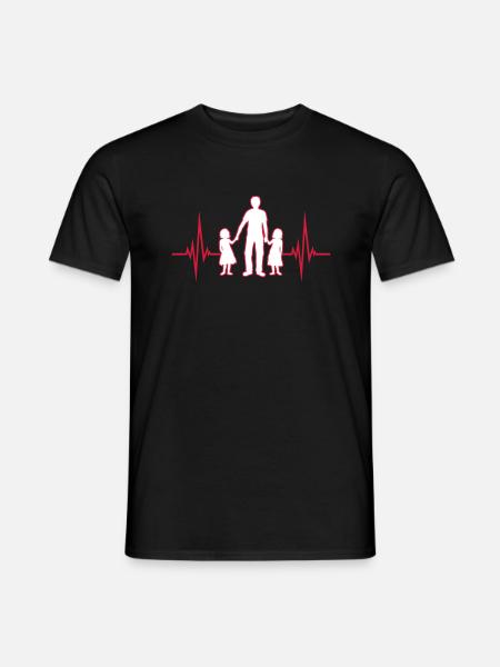 Pulse 2 daughters - Men's T-Shirt - black
