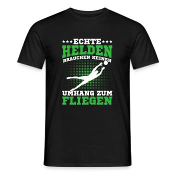 Fußball Torwart Fußballspieler Torhüter - Männer T-Shirt - Schwarz - Vorne - AI Model Male 178 light (178cm)