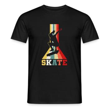 Skateboard Skater Girl Stunt Skater Girl - T-shirt homme - noir - Devant - AI Model Male 178 light (178cm)
