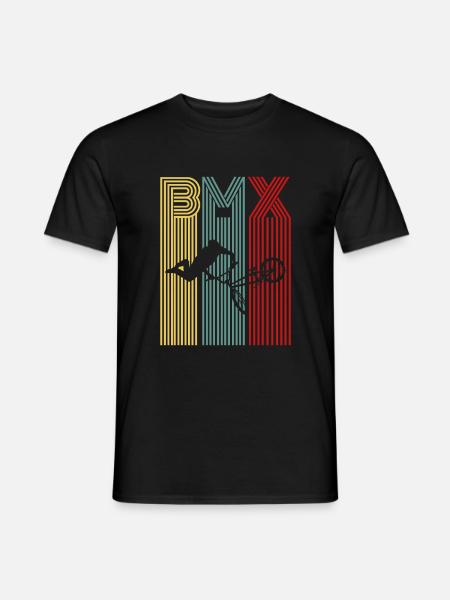 BMX stunt retro freestyle rider gift - Men's T-Shirt - black
