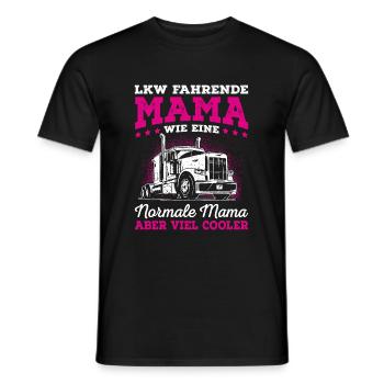 LKW Mama Trucker Babe Spruch Truckerin - Männer T-Shirt - Schwarz - Vorne - AI Model Male 178 light (178cm)
