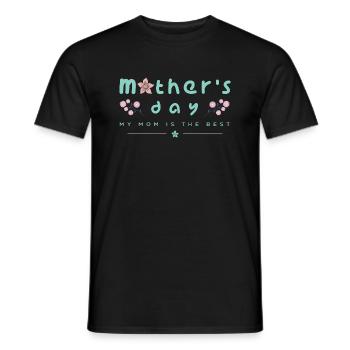 Mother's Day - Men's T-Shirt - black - Front - AI Model Male 178 light (178cm)