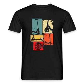 Scooter Roller Stunt Trottinette cadeau - T-shirt homme - noir - Devant - AI Model Male 178 light (178cm)