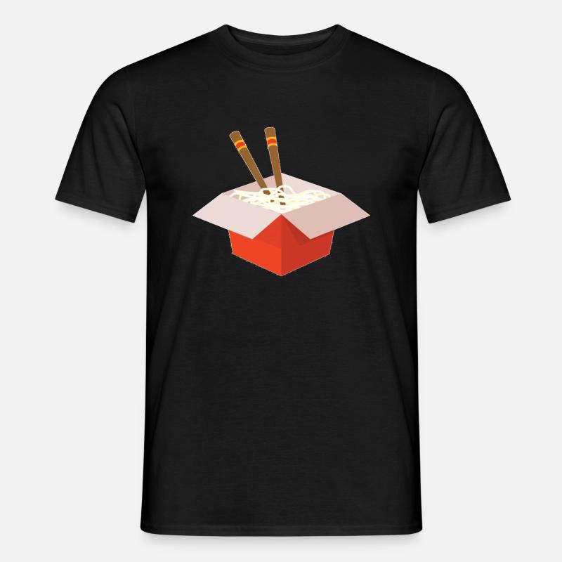 Nudeln - Männer T-Shirt - Schwarz