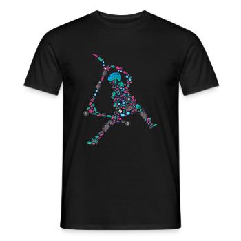 Scooter Roller Stunt E-Roller Kinder Jungen - Männer T-Shirt - Schwarz - Vorne - AI Model Male 178 light (178cm)