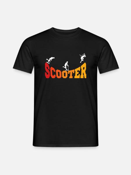 Scooter Scooter Stunt Scooter Boys - Men's T-Shirt - black