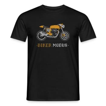 Cooles Motorrad Design Cafe-Racer - Männer T-Shirt - Schwarz - Vorne - AI Model Male 178 light (178cm)