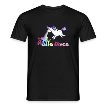Mallediven,mallorca, Diva,jga, vacances,malle - T-shirt homme - noir - Devant - AI Model Male 178 light (178cm)