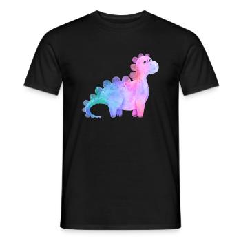 dino - Men's T-Shirt - black - Front - AI Model Male 178 light (178cm)