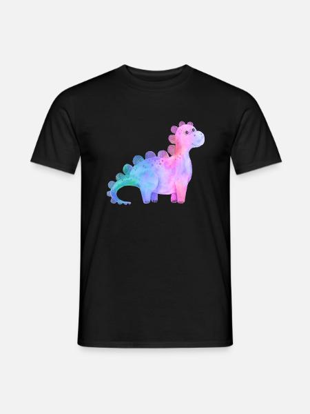Dino - Männer T-Shirt - Schwarz