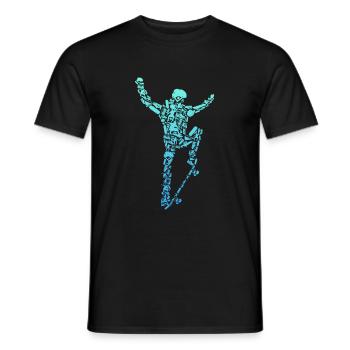 Skater Skateboard Stunt Skater Jungen - Männer T-Shirt - Schwarz - Vorne - AI Model Male 178 light (178cm)