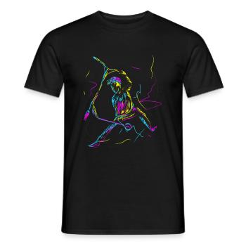 Scooter Roller Stunt Tretroller Retro - Männer T-Shirt - Schwarz - Vorne - AI Model Male 178 light (178cm)
