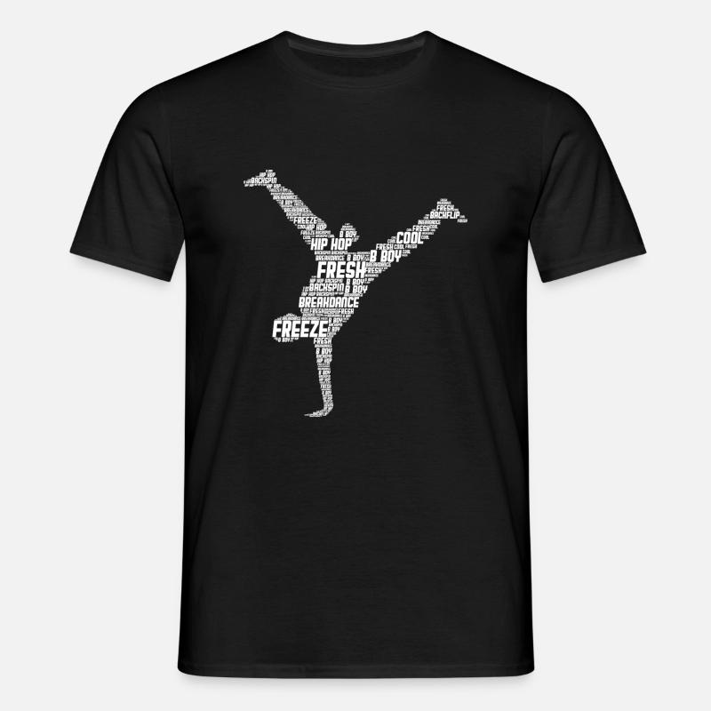 Breakdance Breakdancer Breakdancing - T-shirt Homme - noir