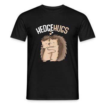 Hedgehugs Hérisson Enfants Femmes Enfants - T-shirt homme - noir - Devant - AI Model Male 178 light (178cm)