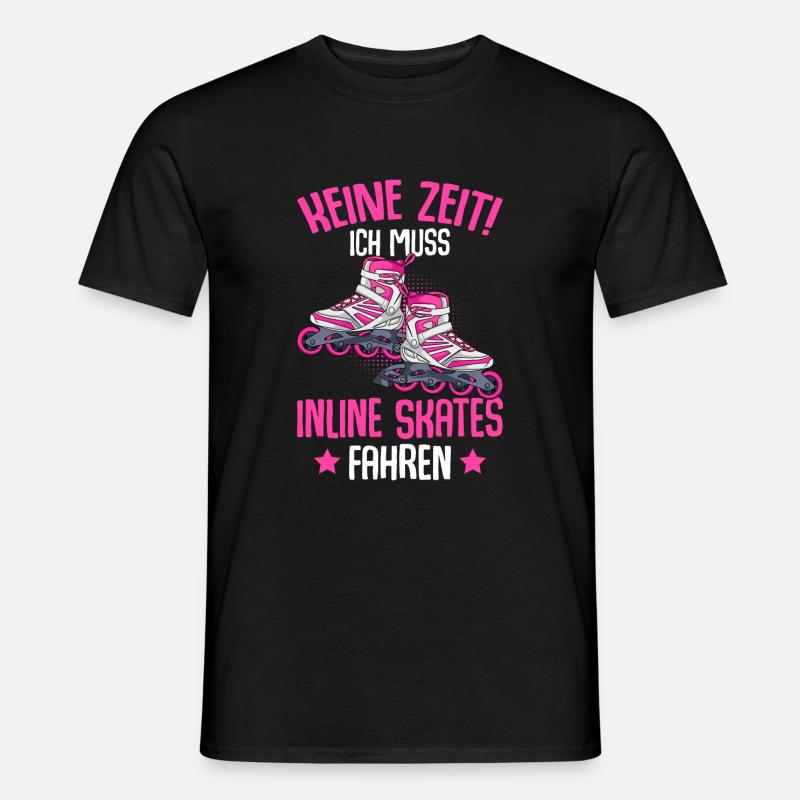 Inline Skates Inline Skating Inline Skater - Männer T-Shirt - Schwarz