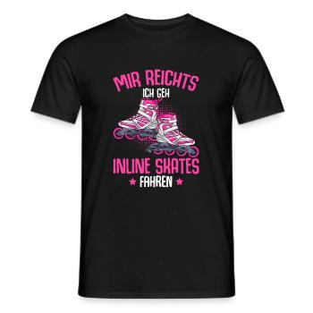 Inline Skates Inline Skating Inline Skater - Männer T-Shirt - Schwarz - Vorne - AI Model Male 178 light (178cm)