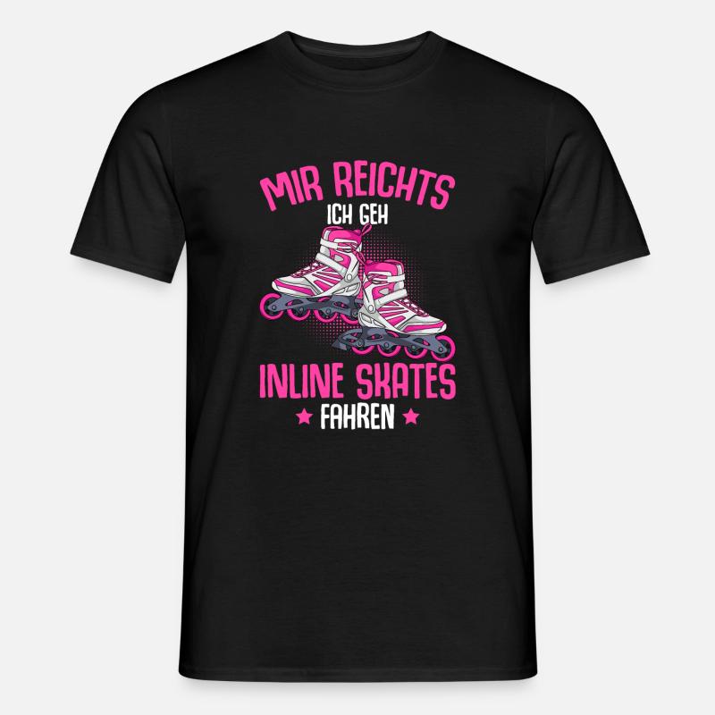 Inline Skates Inline Skating Inline Skater - Männer T-Shirt - Schwarz
